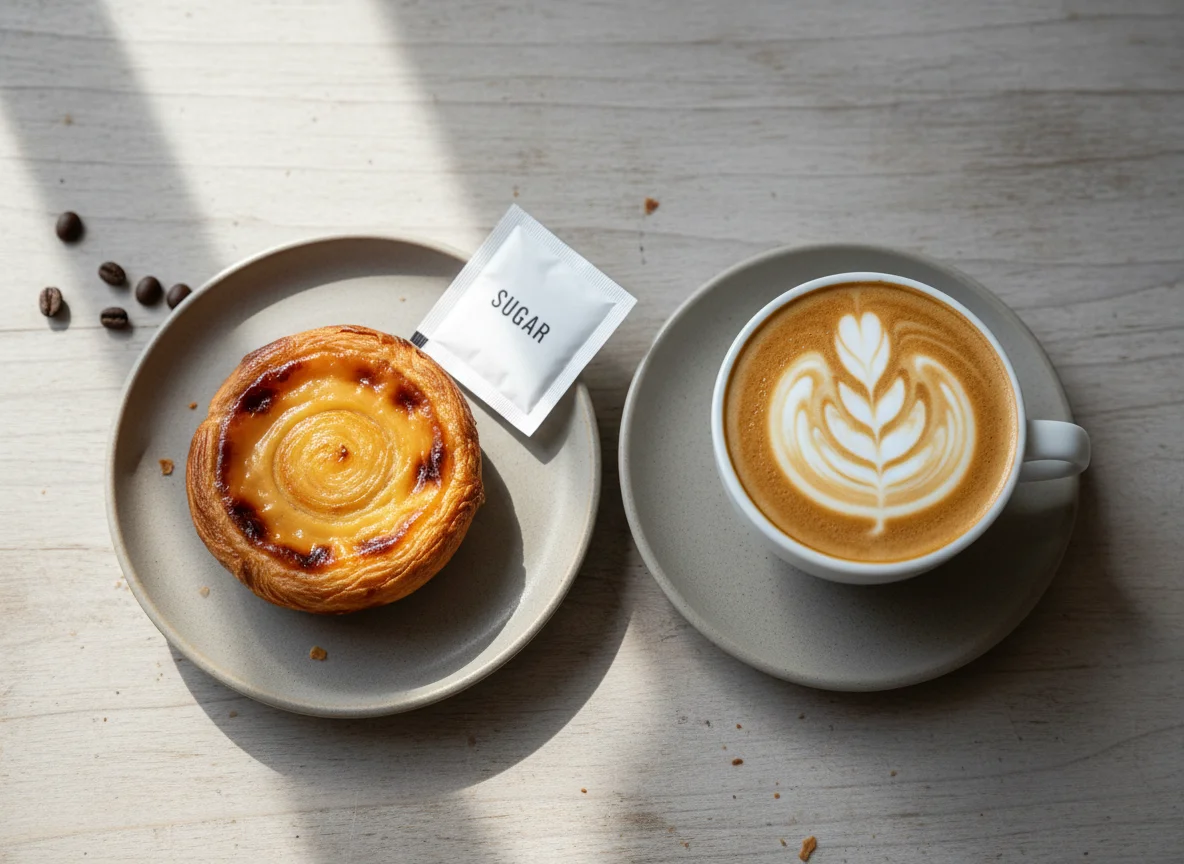 Cappuccino with Pastry photo