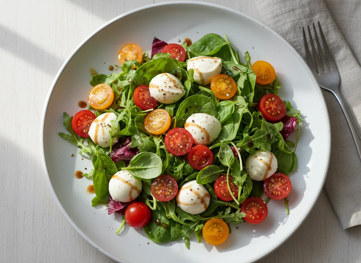 Caprese Salad with Greens photo
