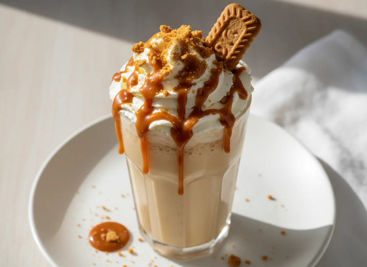 Caramel Biscuit Milkshake photo