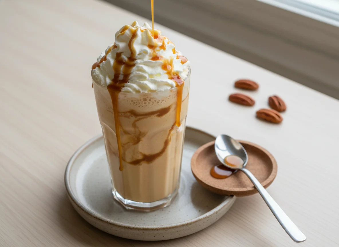 Caramel Milkshake with Whipped Cream photo