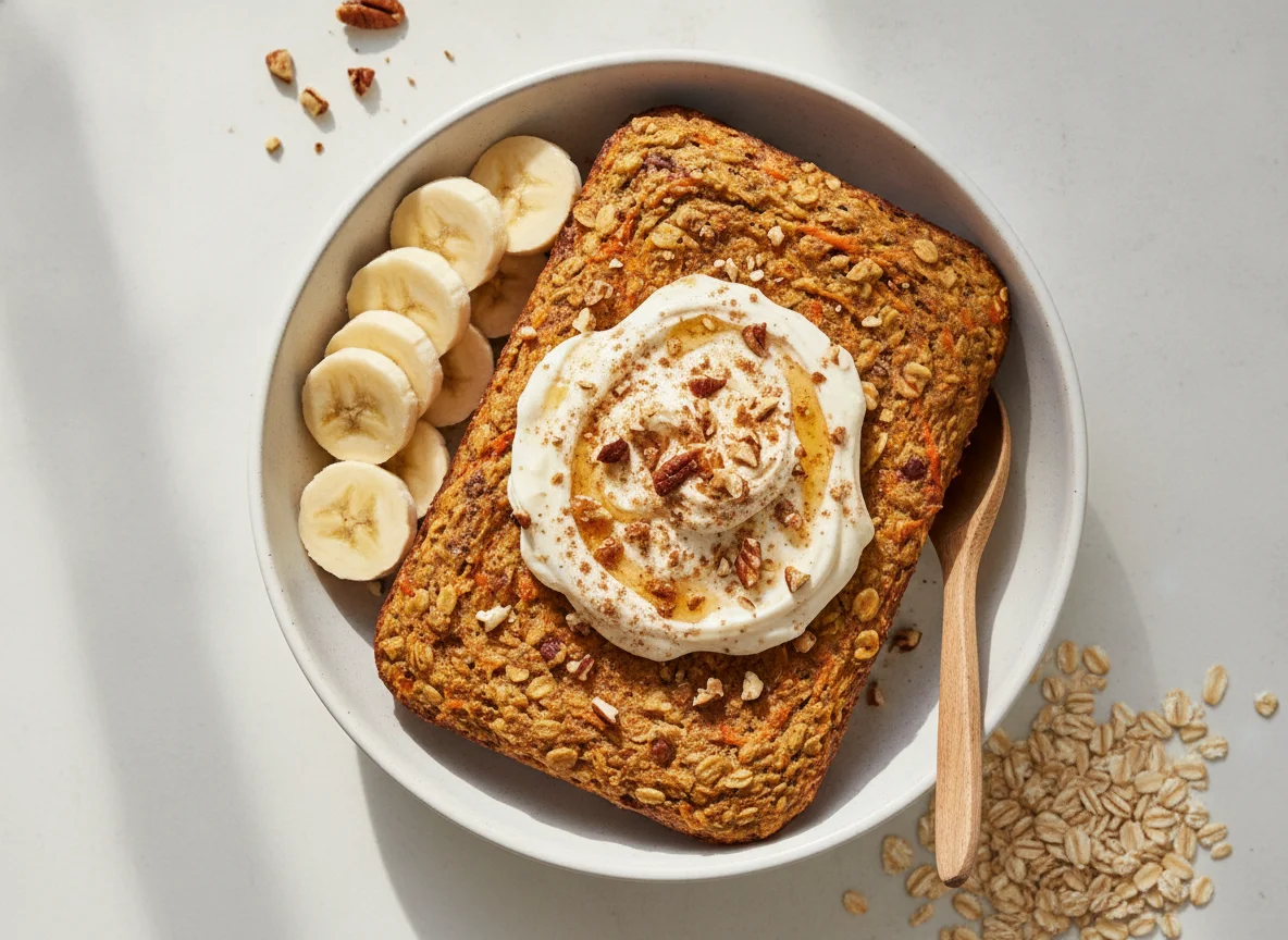 Carrot Cake Protein Baked Oats photo