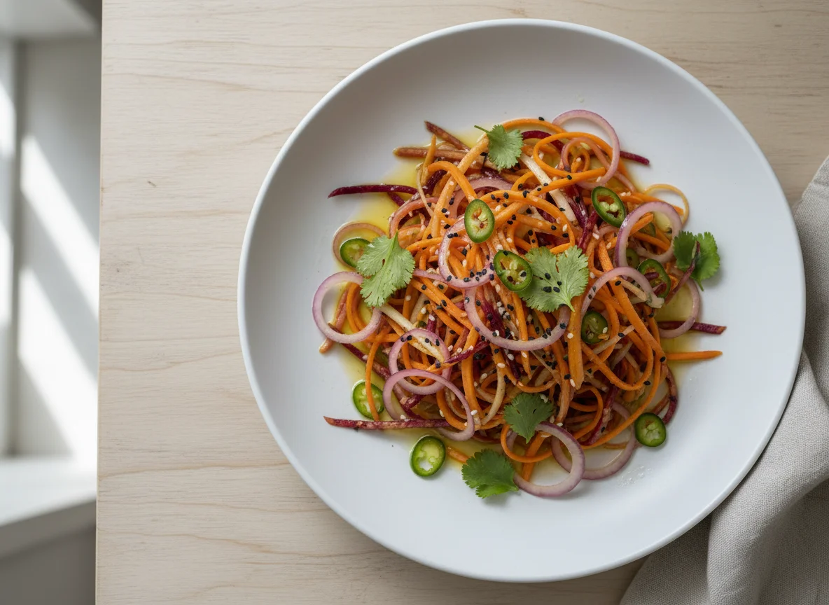 Carrot Salad with Onion and Chili photo