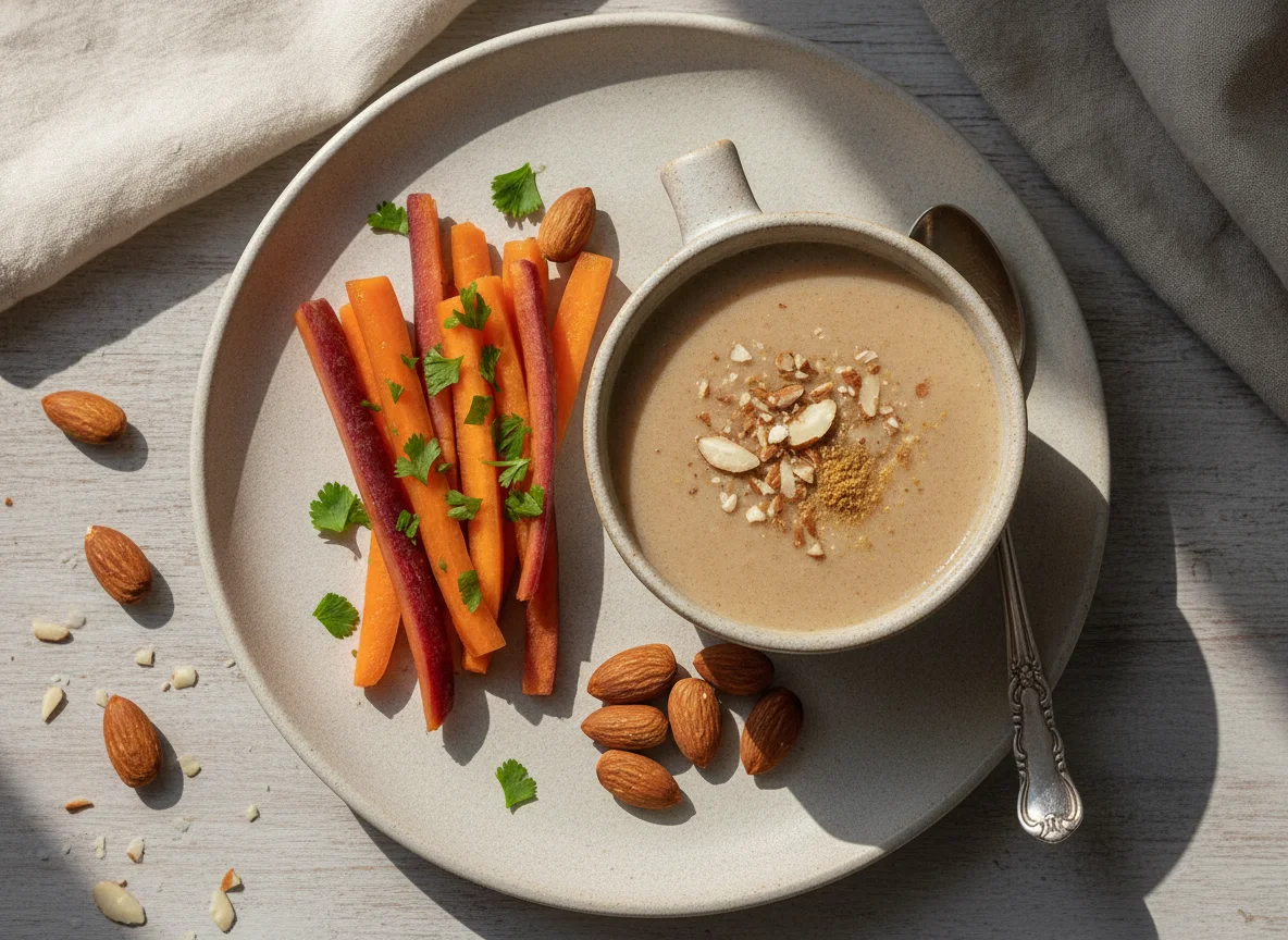 Carrots, Almonds and Ragi Malt photo