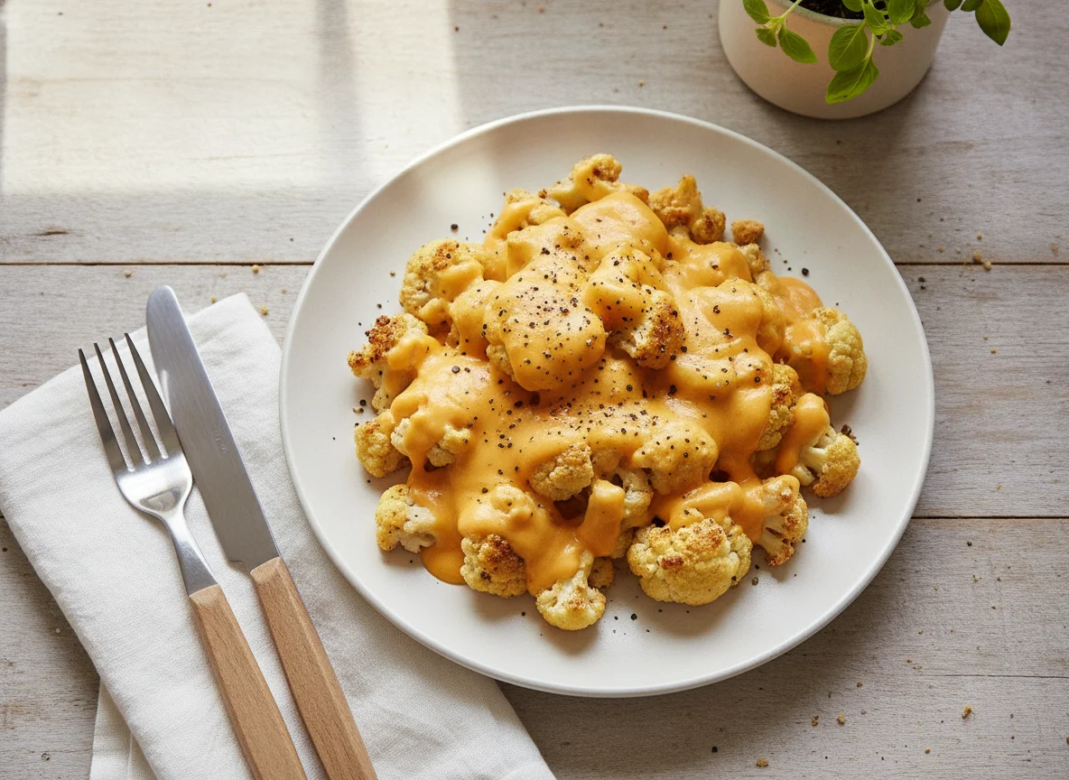 Cauliflower with Cheese Sauce photo