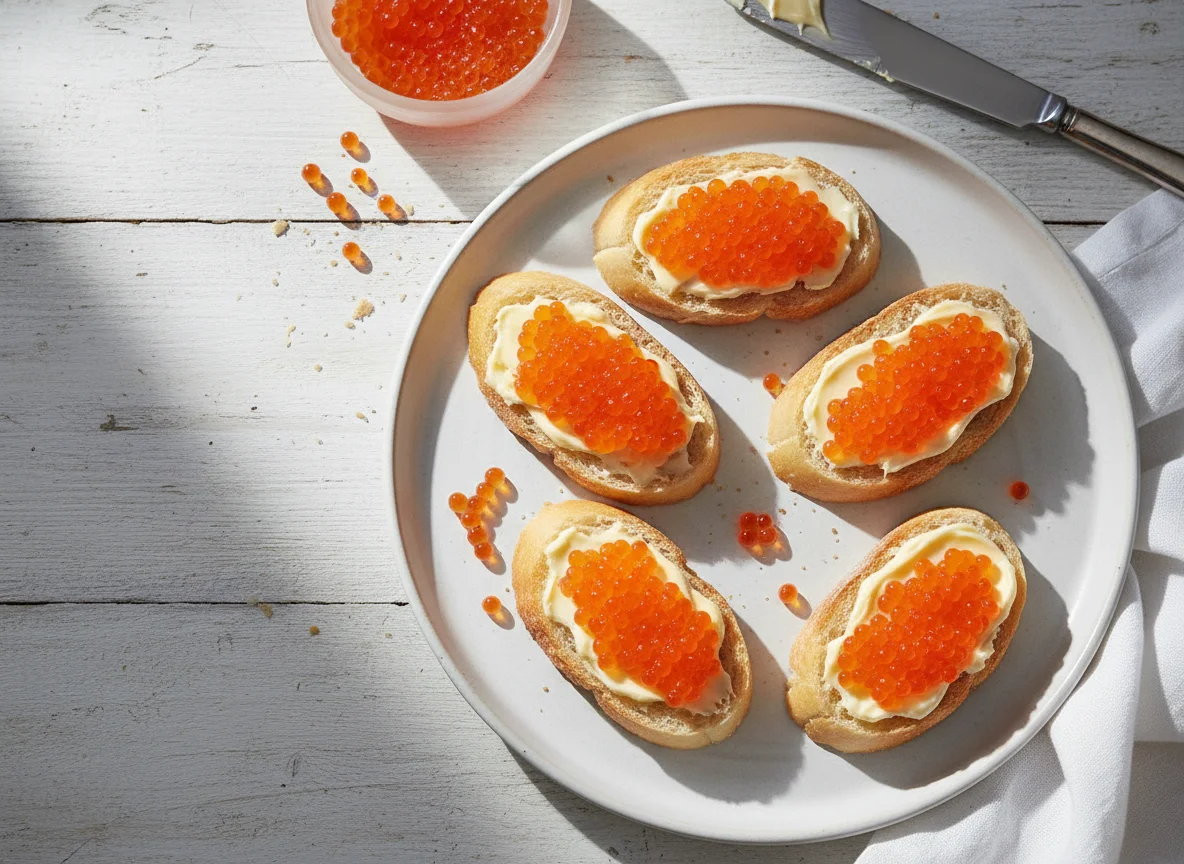 Caviar and Butter Crostini photo