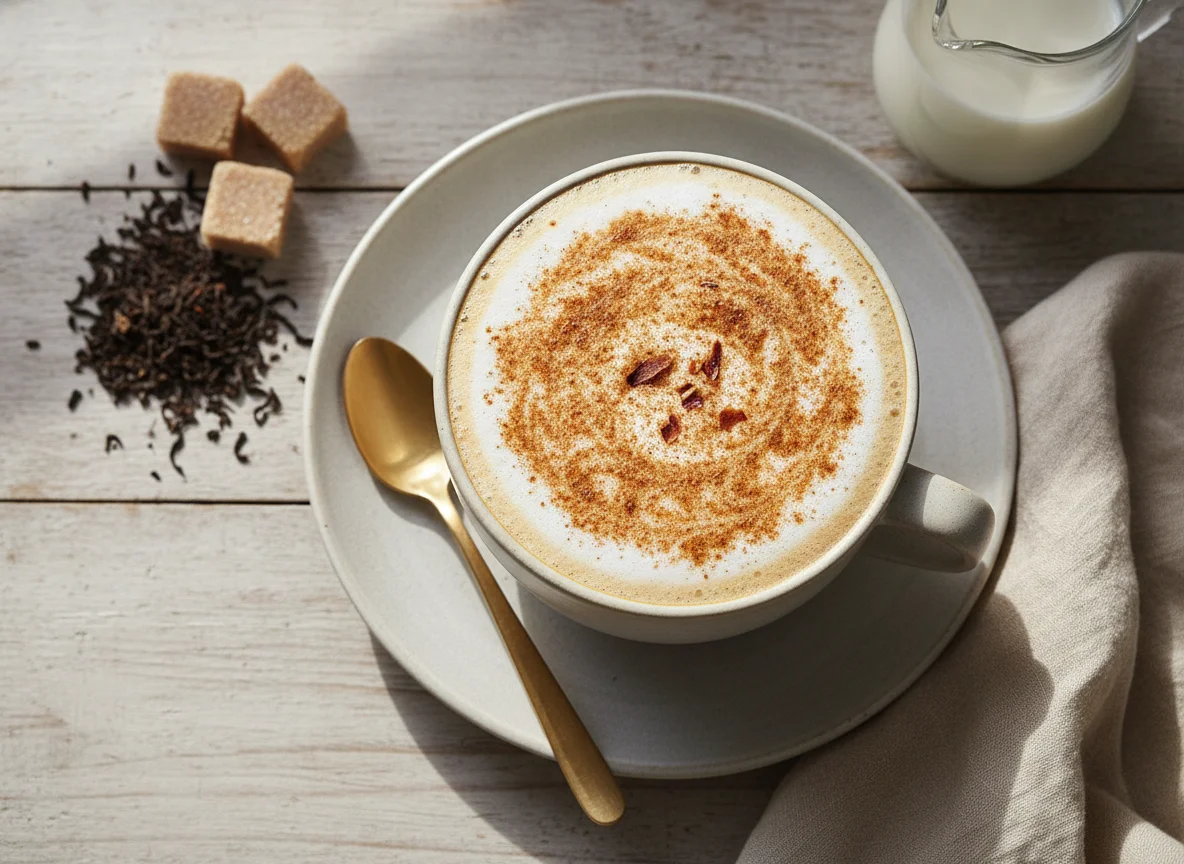 Chai Latte with Cinnamon photo