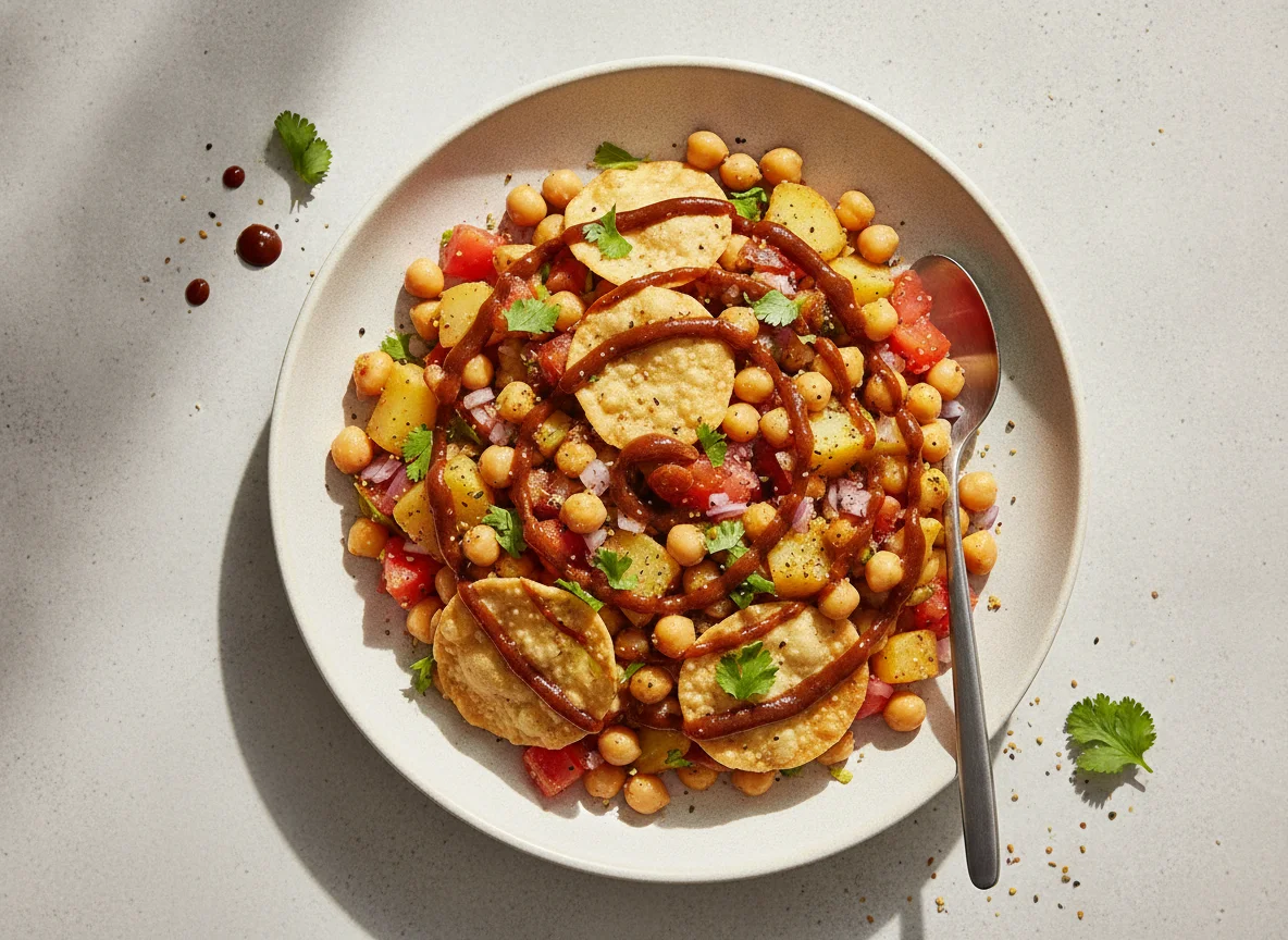 Chana Chaat with Papdi photo