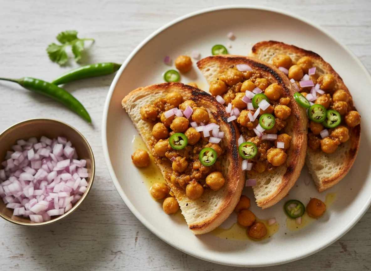 Chana on Bread photo