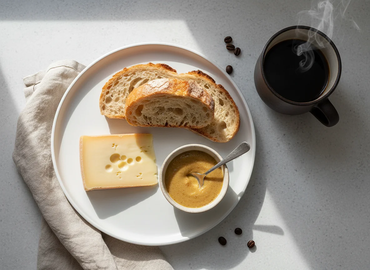 Cheese and Bread Breakfast photo