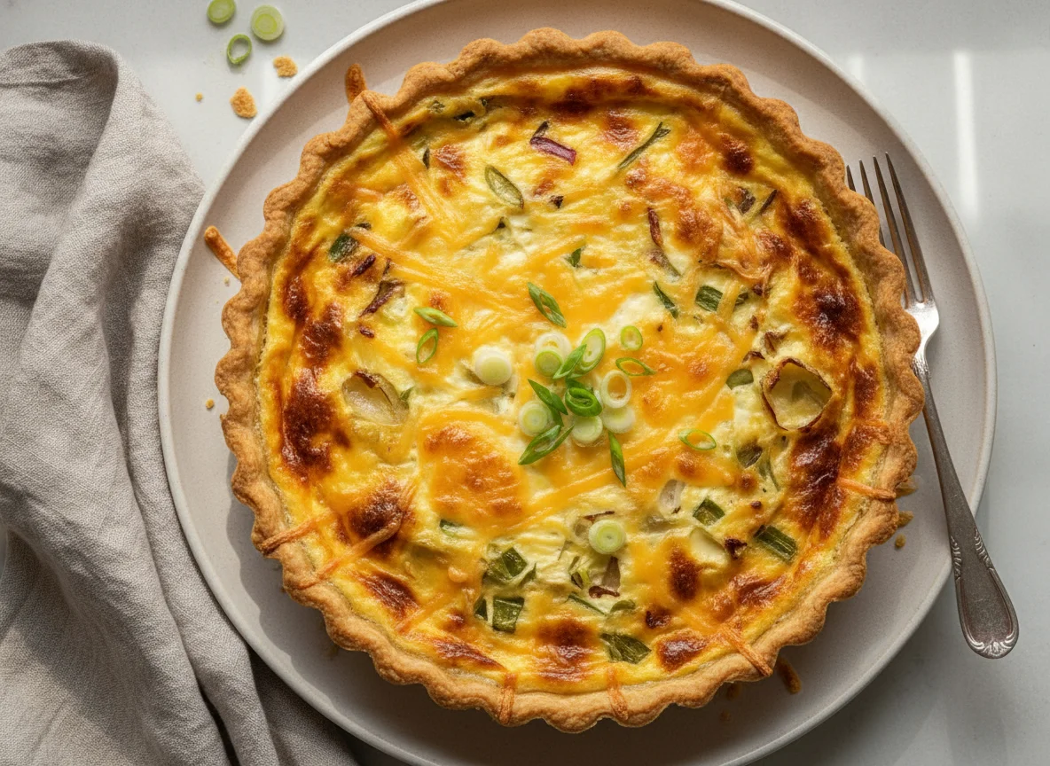 Cheese and Onion Quiche photo
