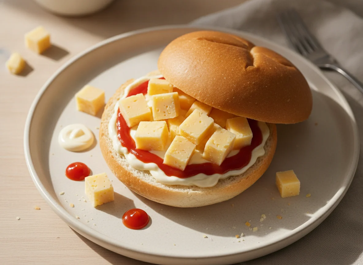 Cheese and Sauce Sandwich photo