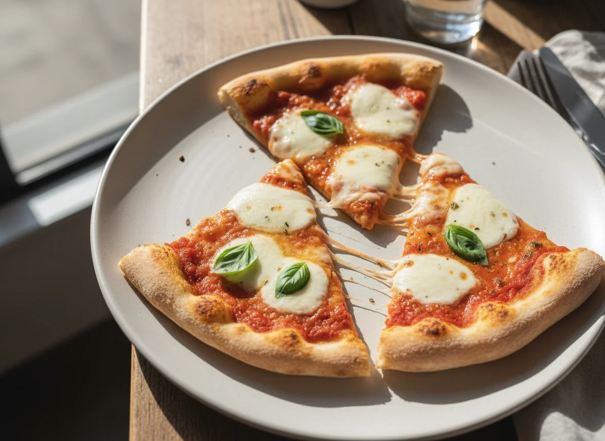 Cheese and Tomato Pizza Slices photo