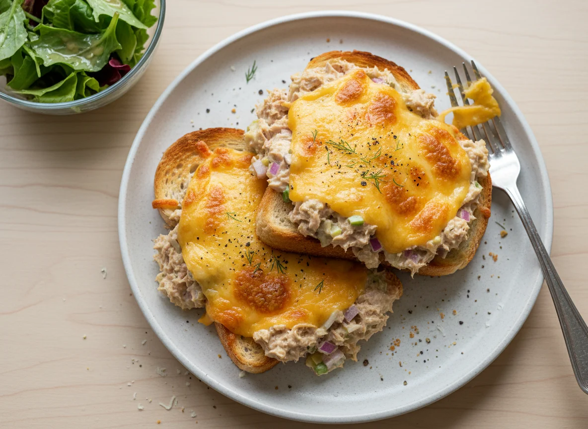 Cheese and Tuna Melt on Toast photo