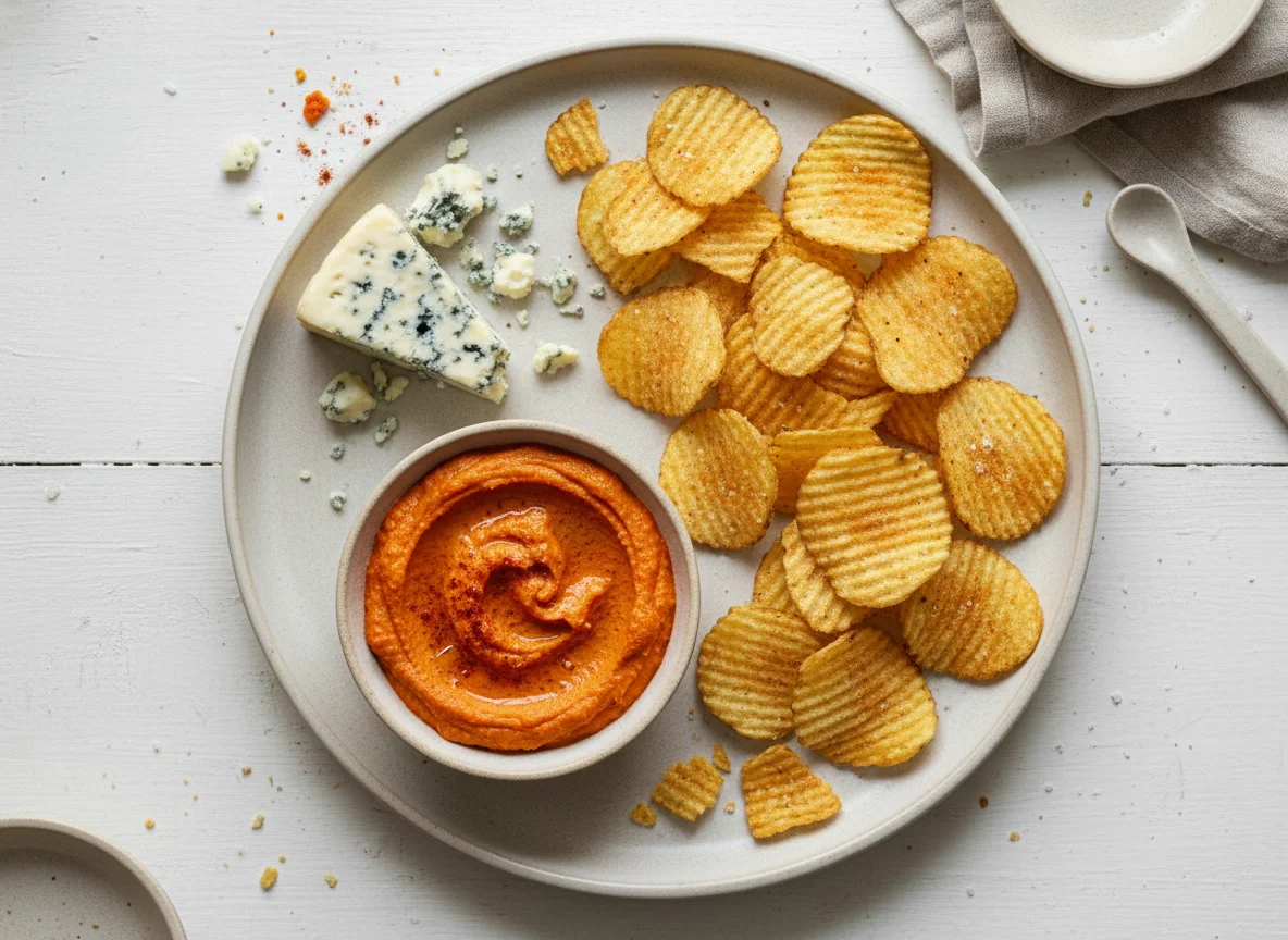 Cheese, Crisps and Dip photo