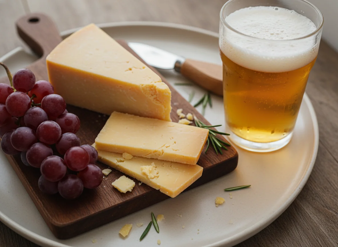 Cheese, Grapes and Beer photo