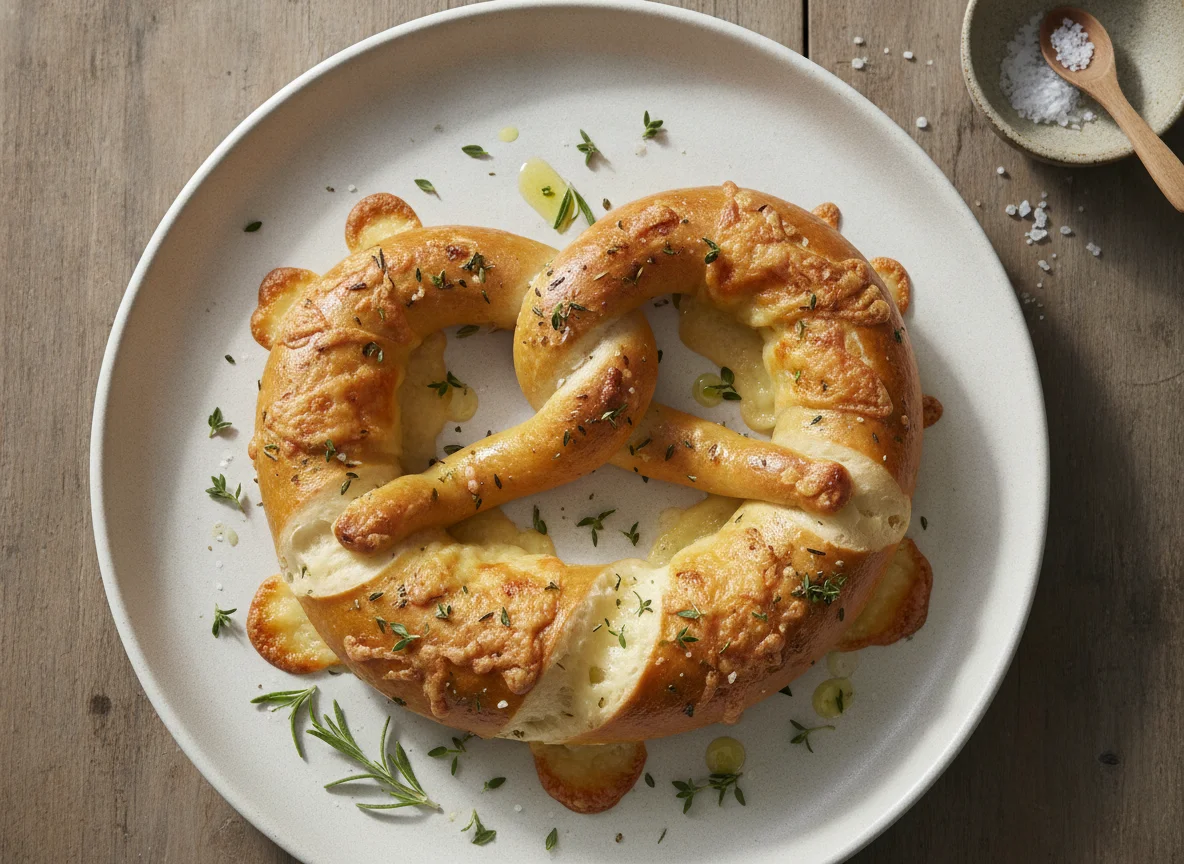 Cheese Pretzel with Herbs photo