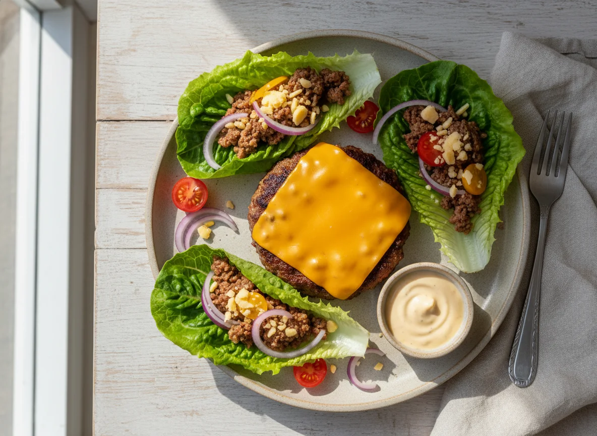 Cheeseburger Lettuce Wrap photo