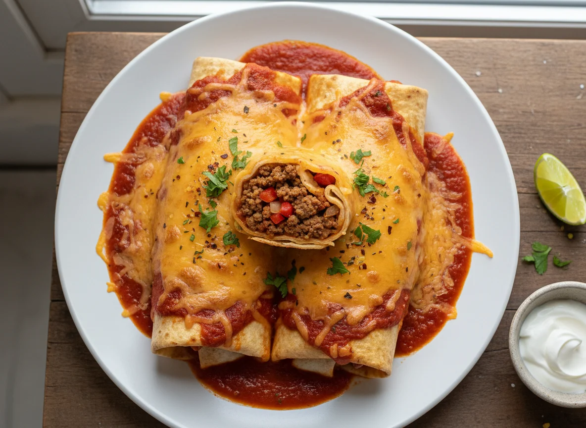 Cheesy Burritos or Enchiladas photo