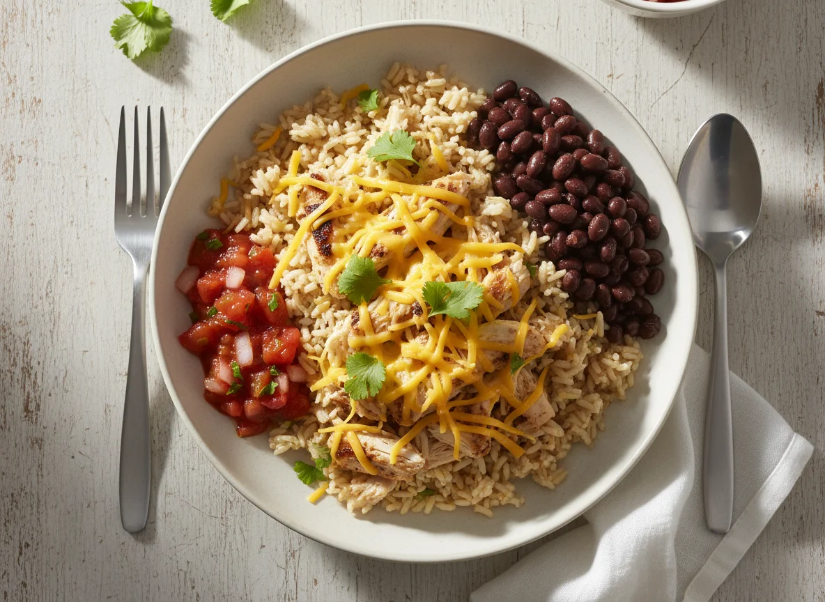 Cheesy Chicken and Rice Bowl photo