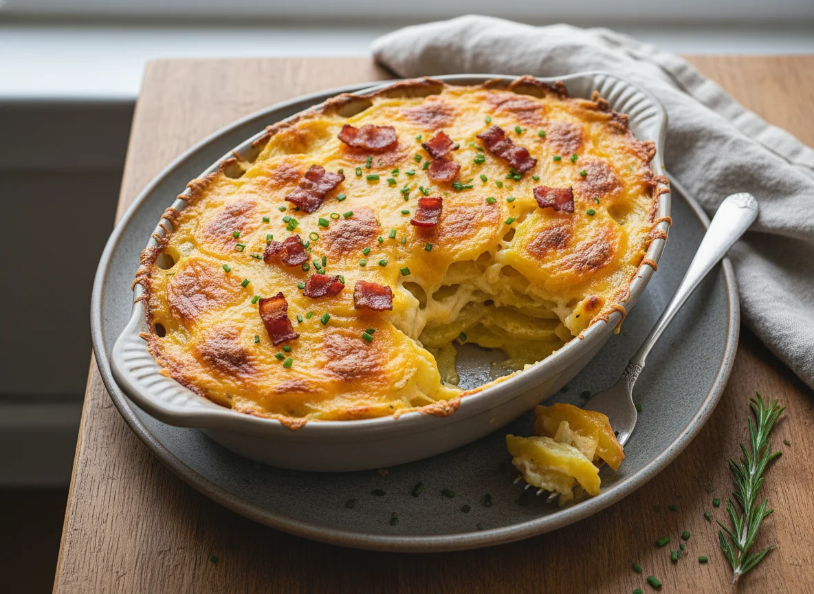 Cheesy Potato and Bacon Bake photo