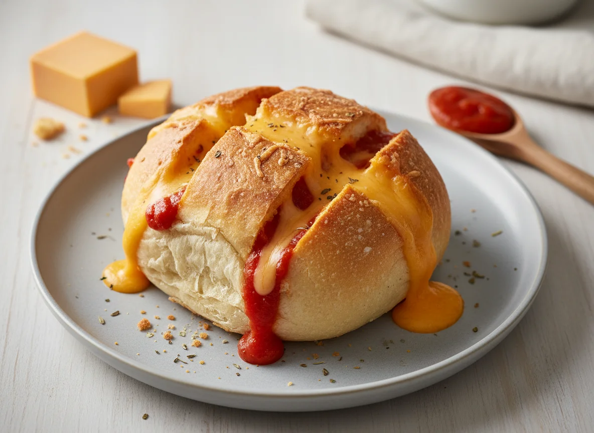Cheesy Stuffed Bread Roll photo
