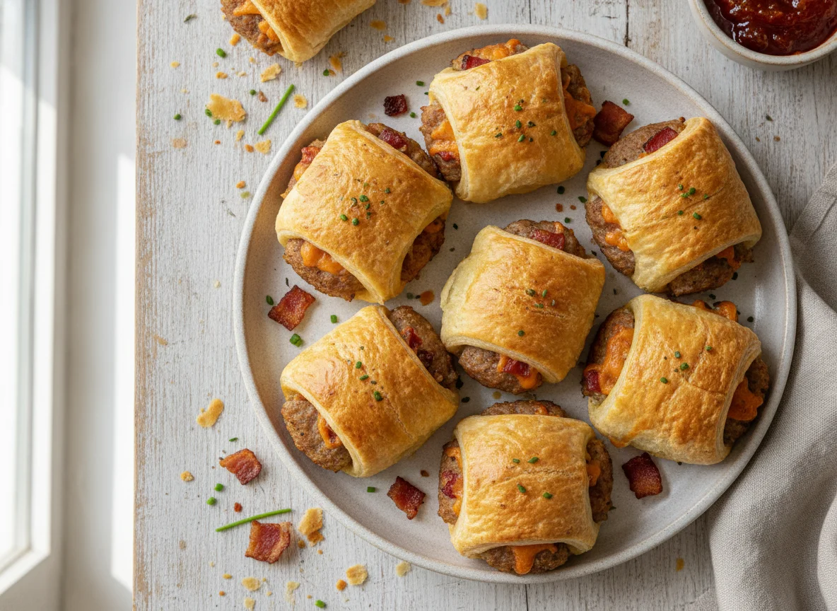 Chef Select 9 Snack Cheese & Bacon Sausage Rolls photo