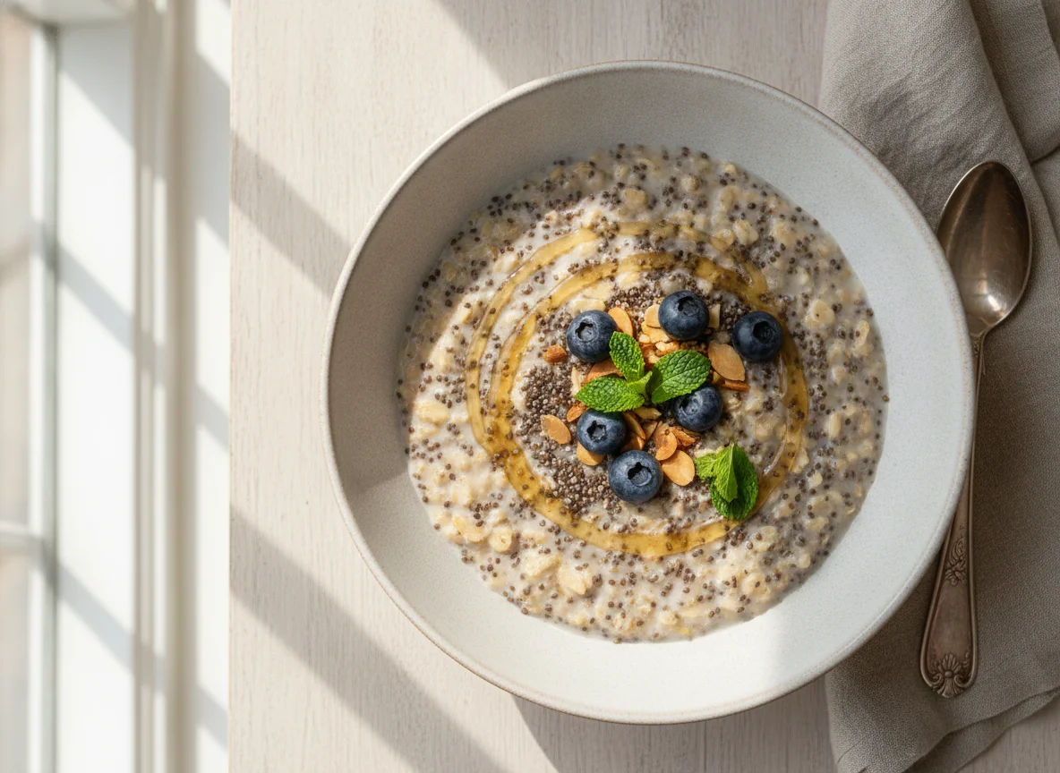 Chia and Oat Porridge photo