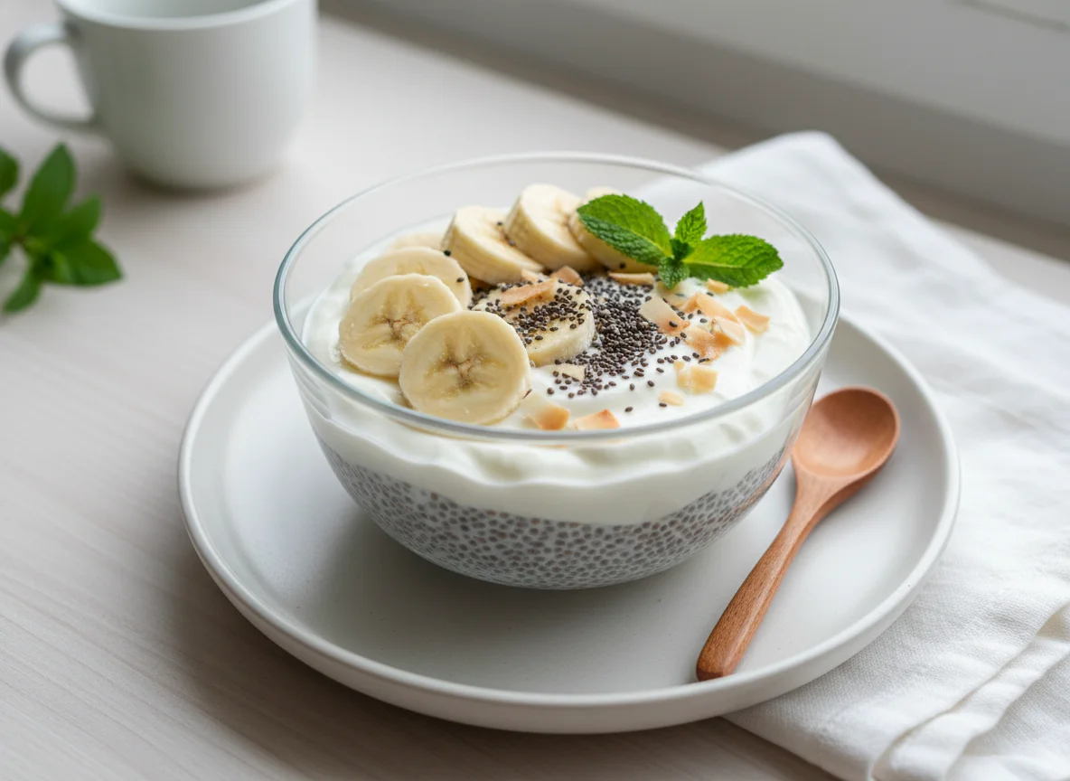Chia Pudding with Banana photo