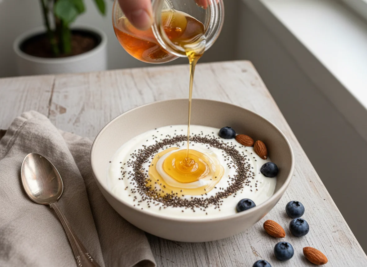 Chia Seed Yogurt with Honey photo