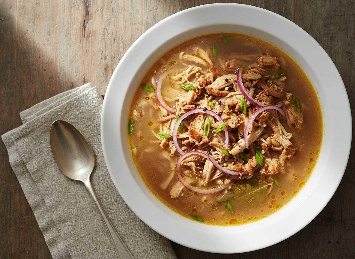 Chicken Adobo Flakes Soup photo