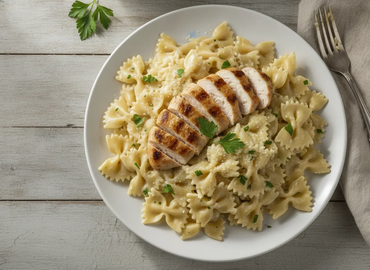 Chicken Alfredo Farfalle photo
