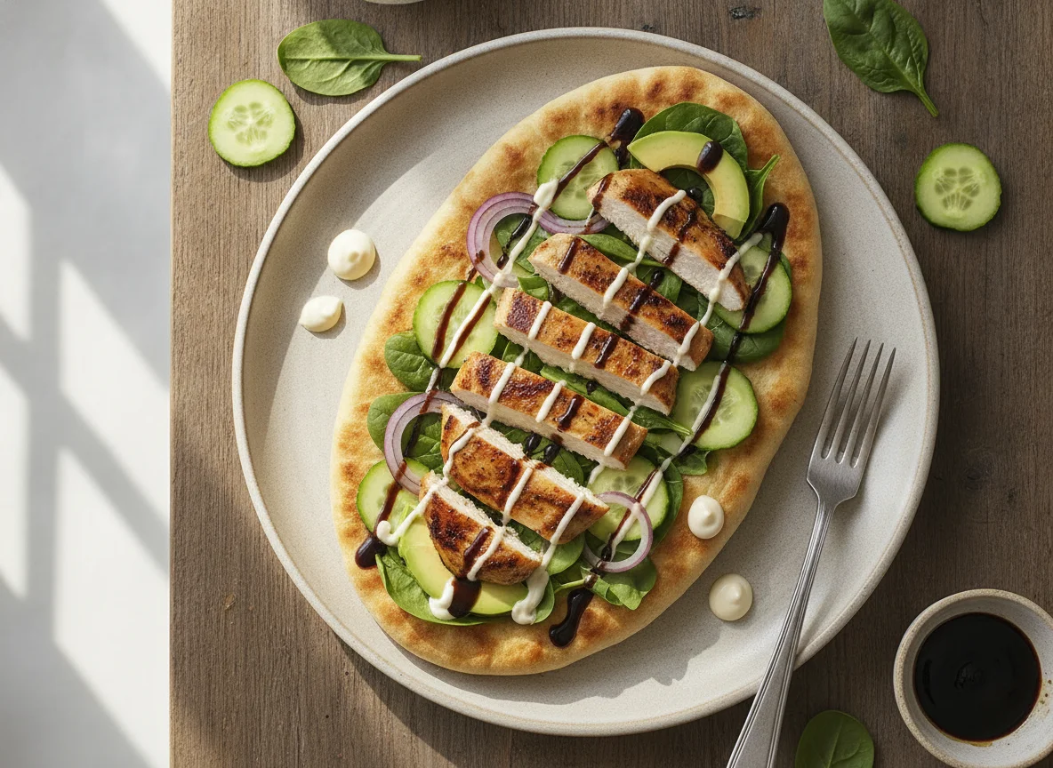 Chicken and Avocado Flatbread photo