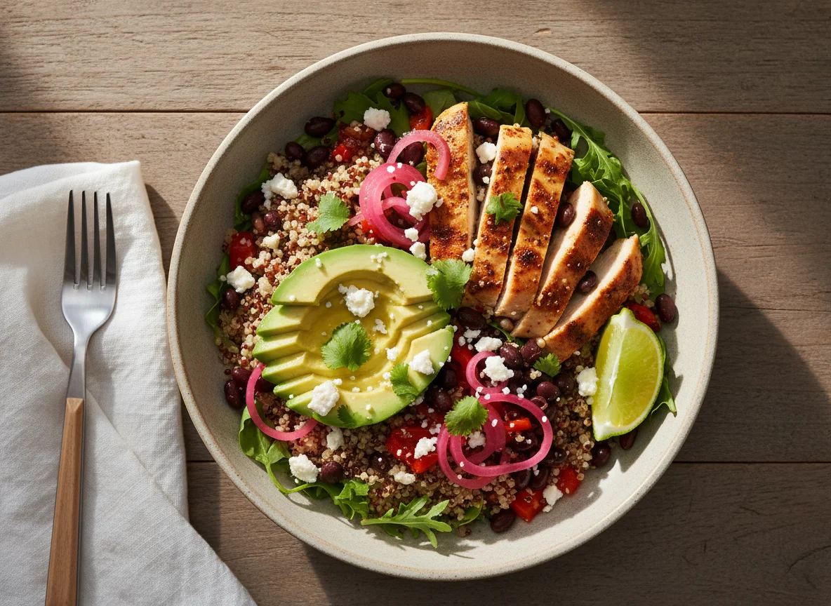 Chicken and Avocado Grain Bowl photo