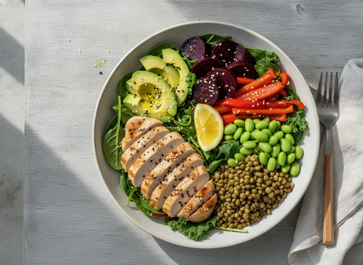 Chicken and Avocado Salad Bowl photo