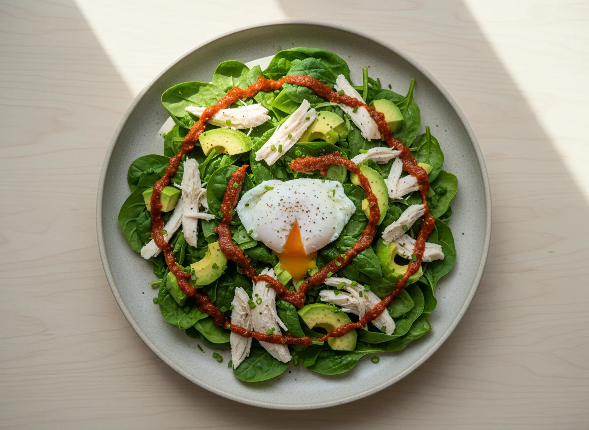 Chicken and Avocado Salad with Egg photo