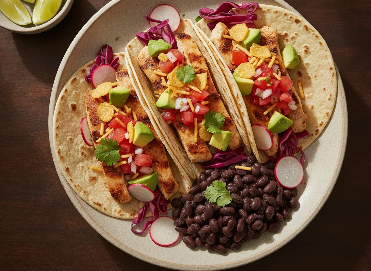 Chicken and Avocado Tacos photo