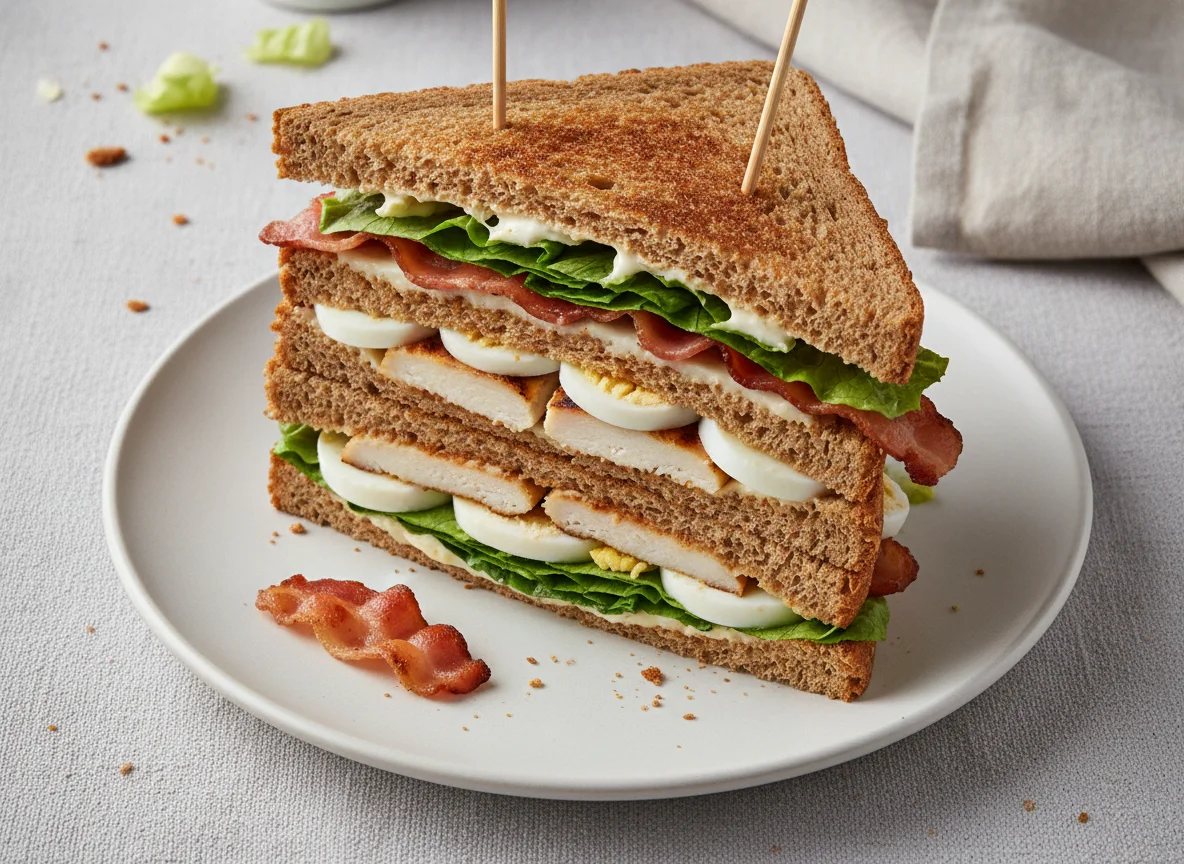 Chicken and Bacon Club Sandwich photo