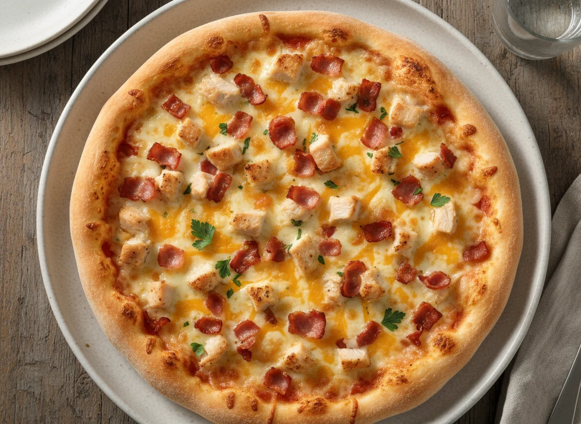 Chicken and Bacon Pizza photo