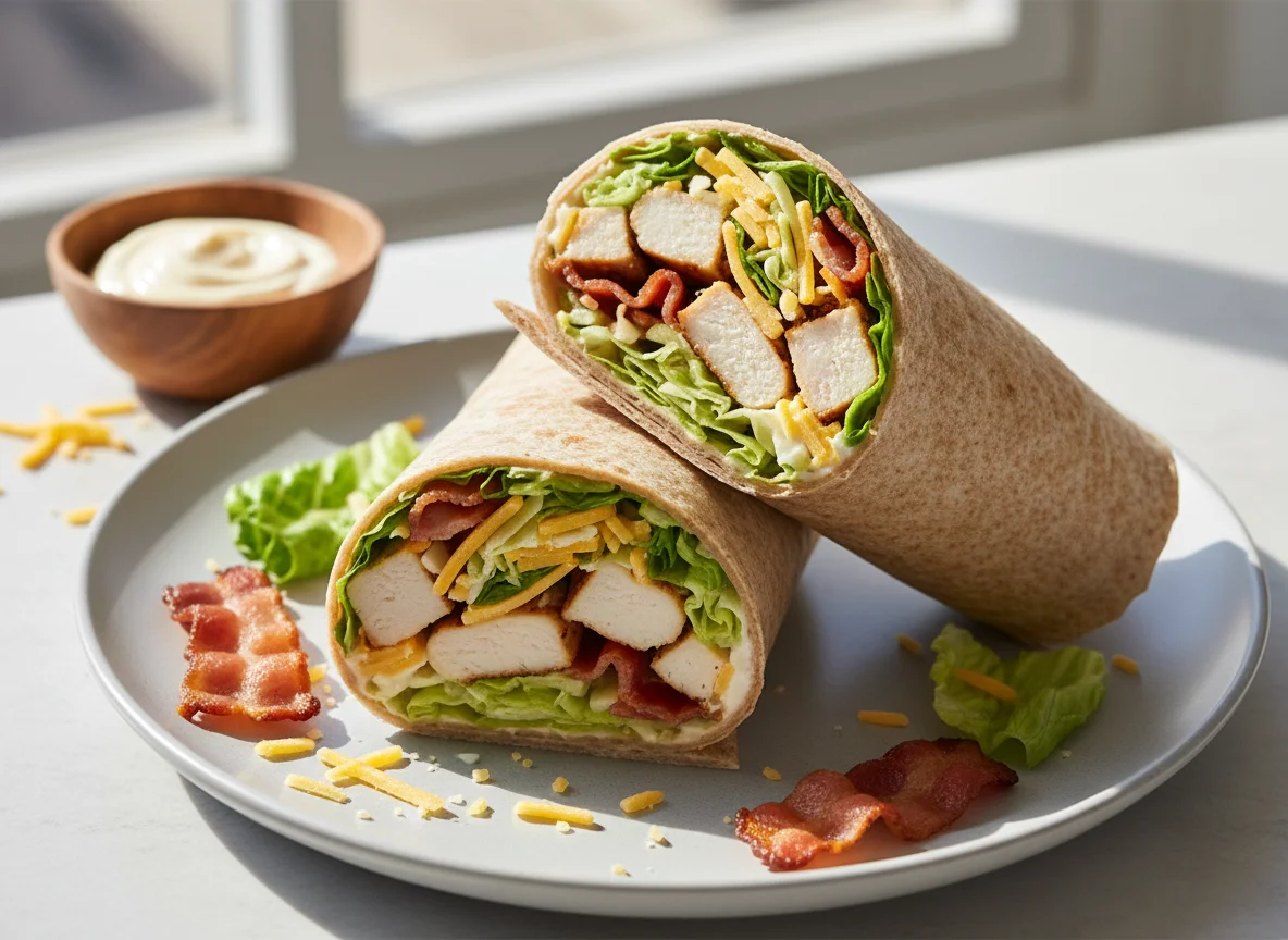 Chicken and Bacon Salad Wrap photo