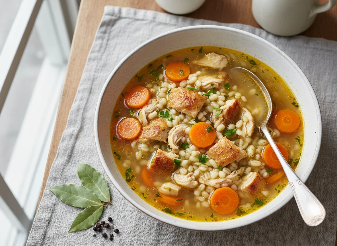 Chicken and Barley Soup photo