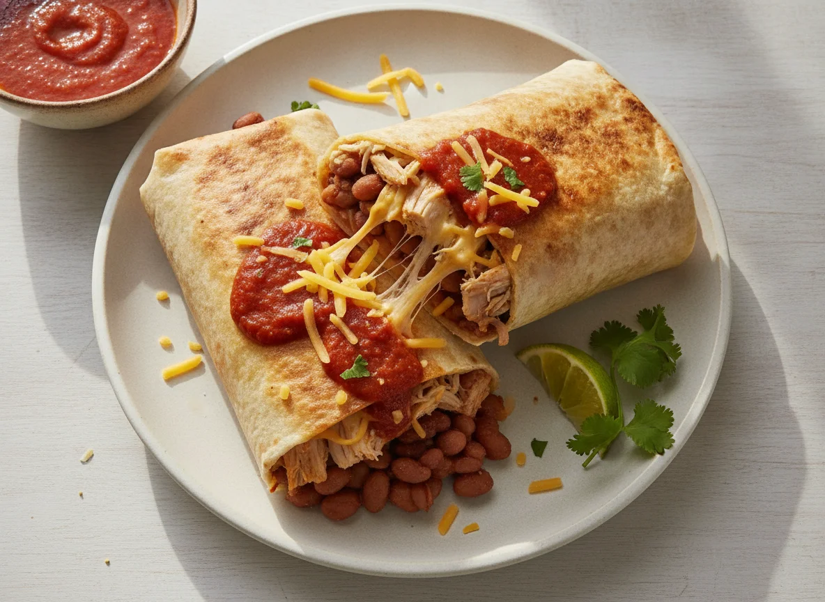 Chicken and Bean Burrito photo