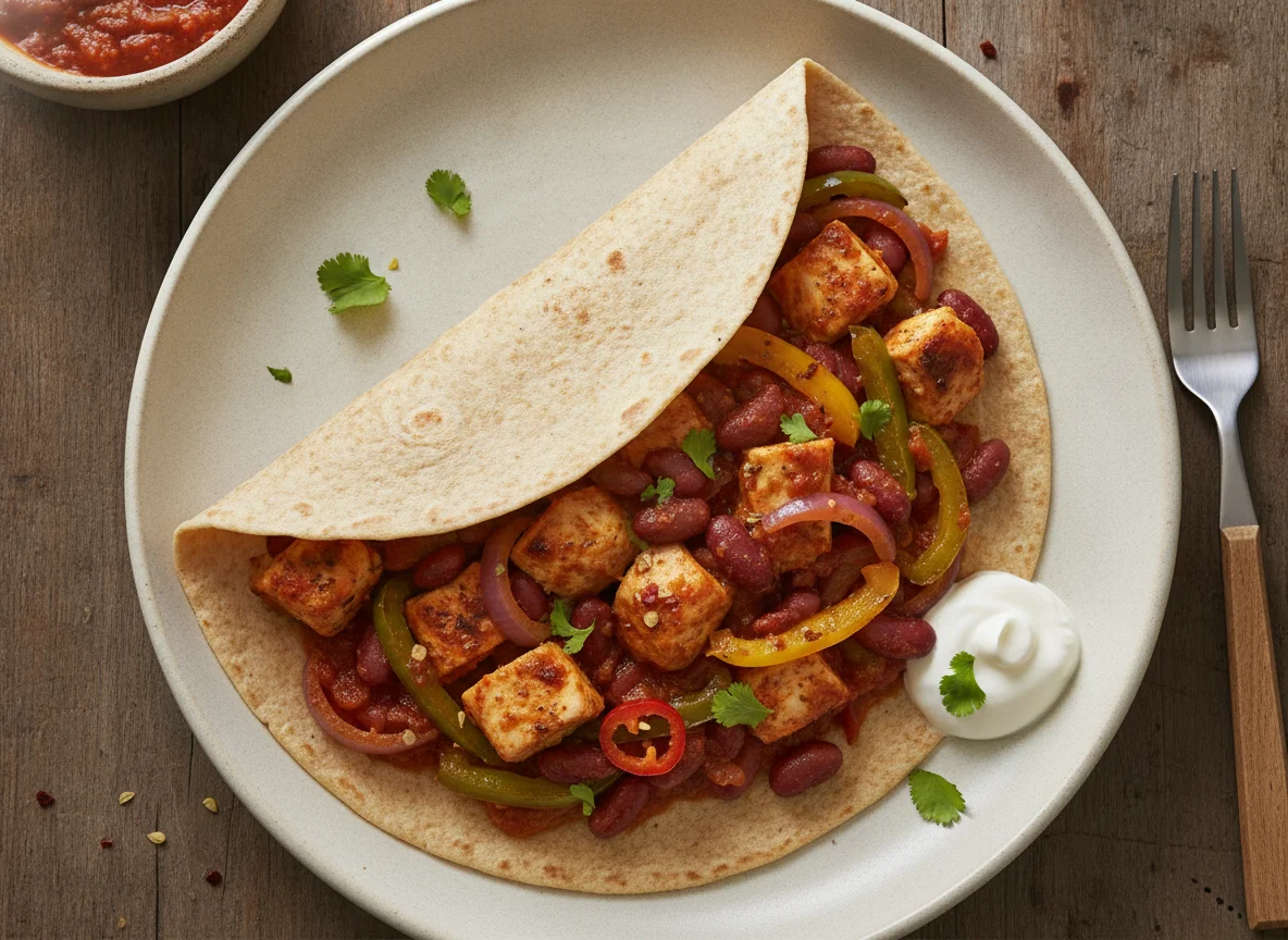 Chicken and Bean Tortilla photo