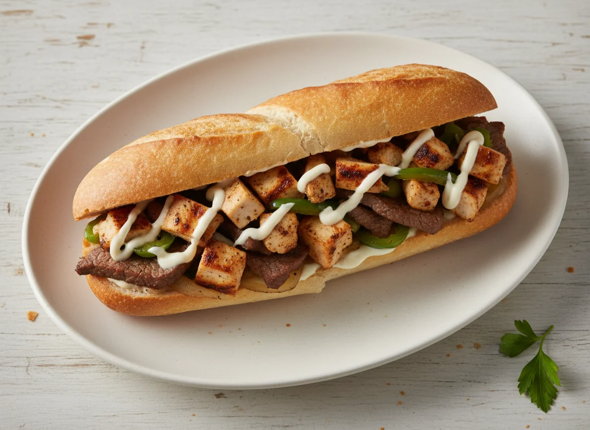Chicken and Beef Sub Sandwich photo