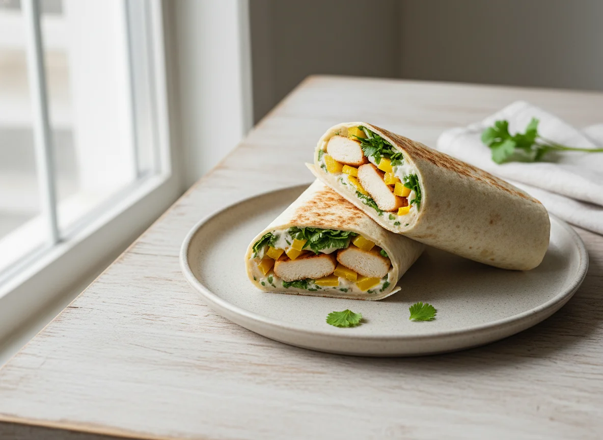Chicken and Bell Pepper Wrap photo