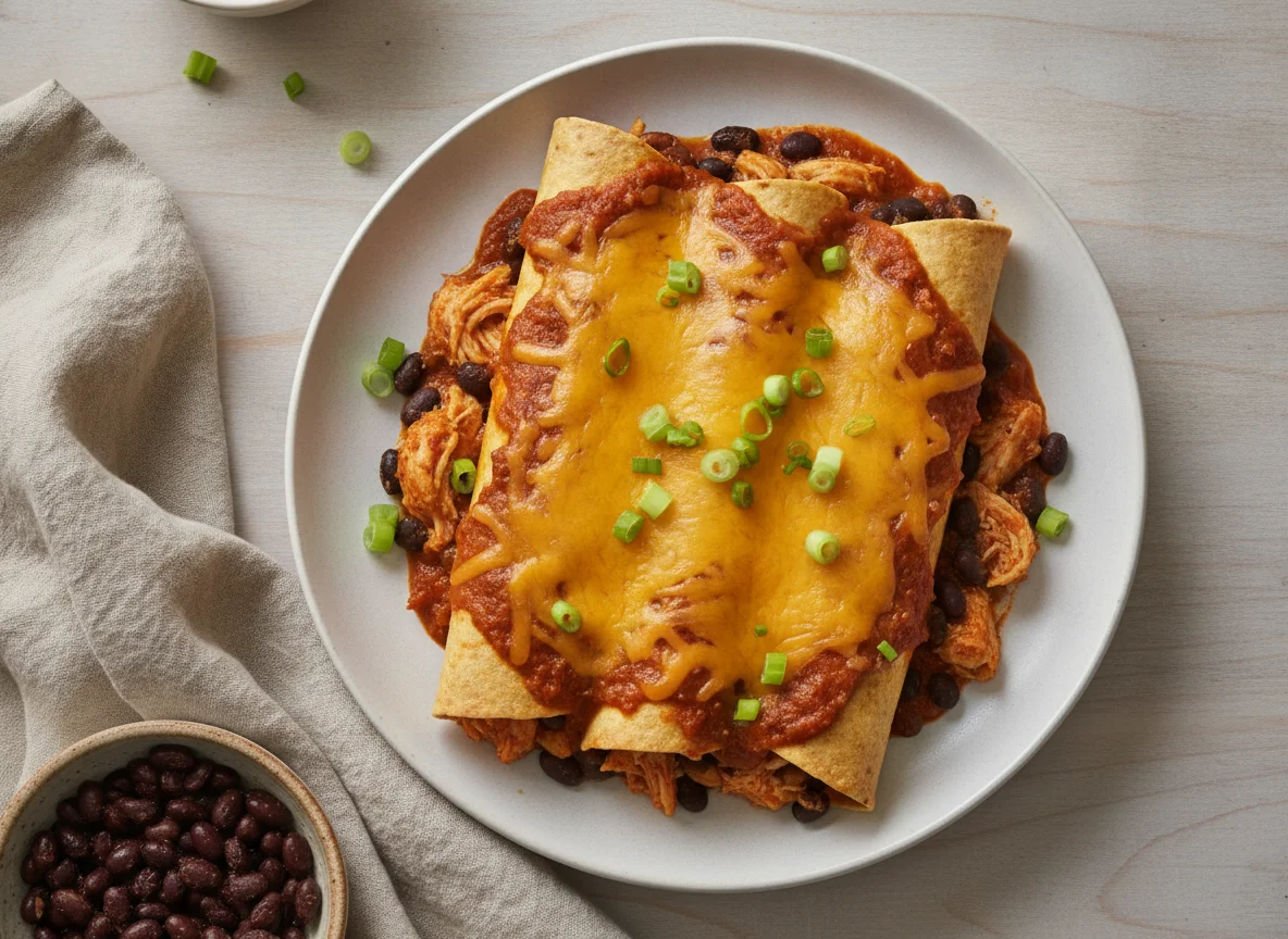 Chicken and Black Bean Enchiladas photo