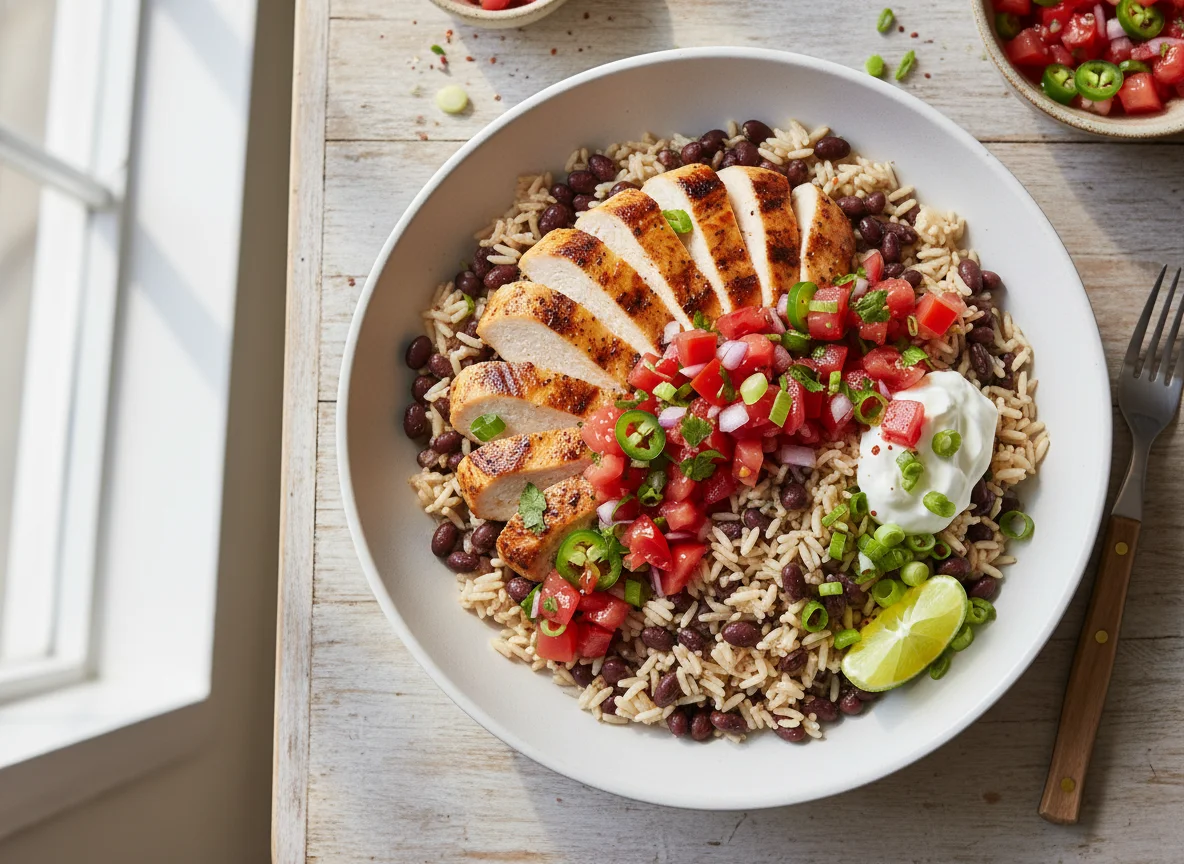 Chicken and Black Bean Rice Bowl photo