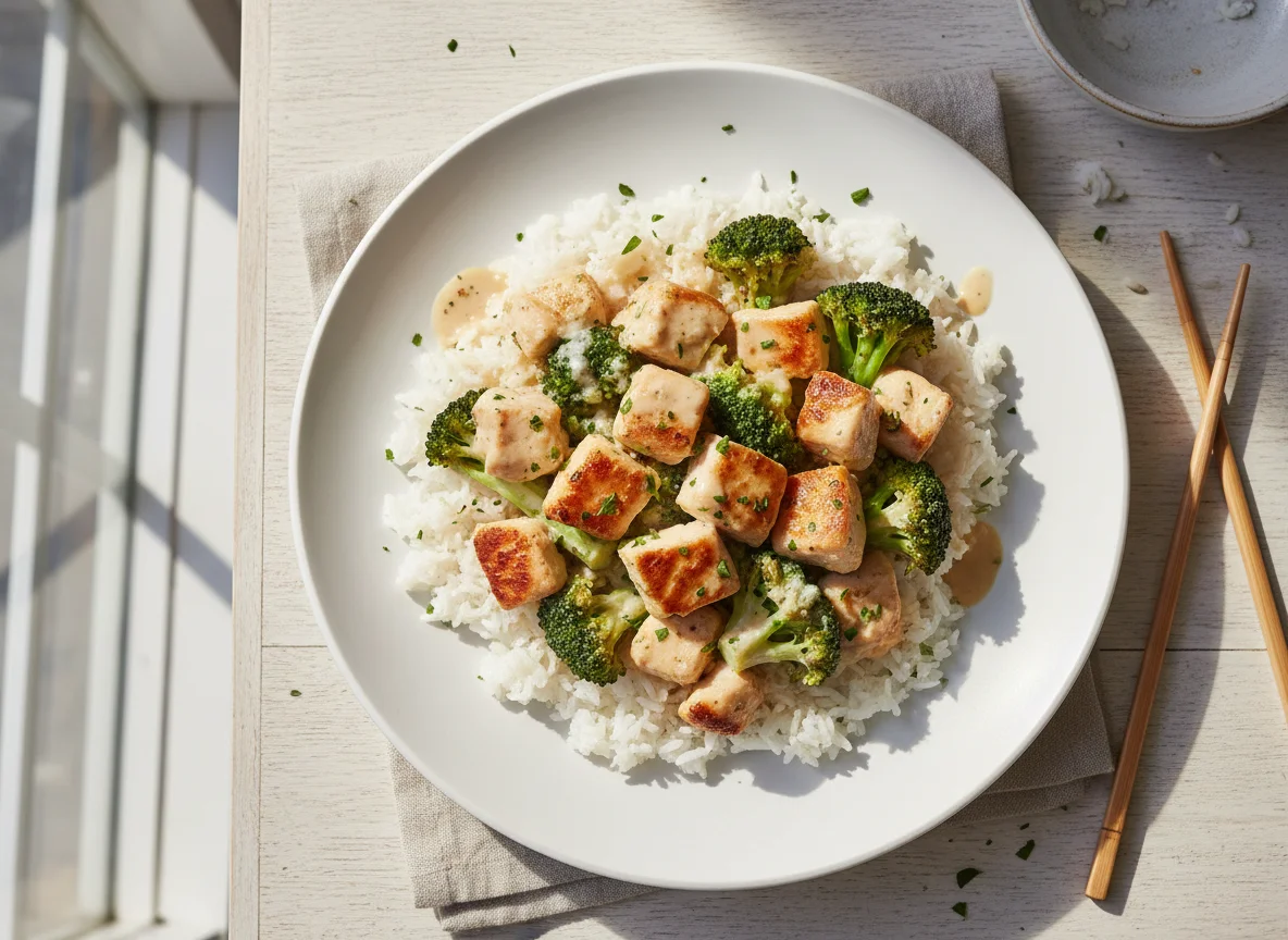 Chicken and Broccoli with Rice photo