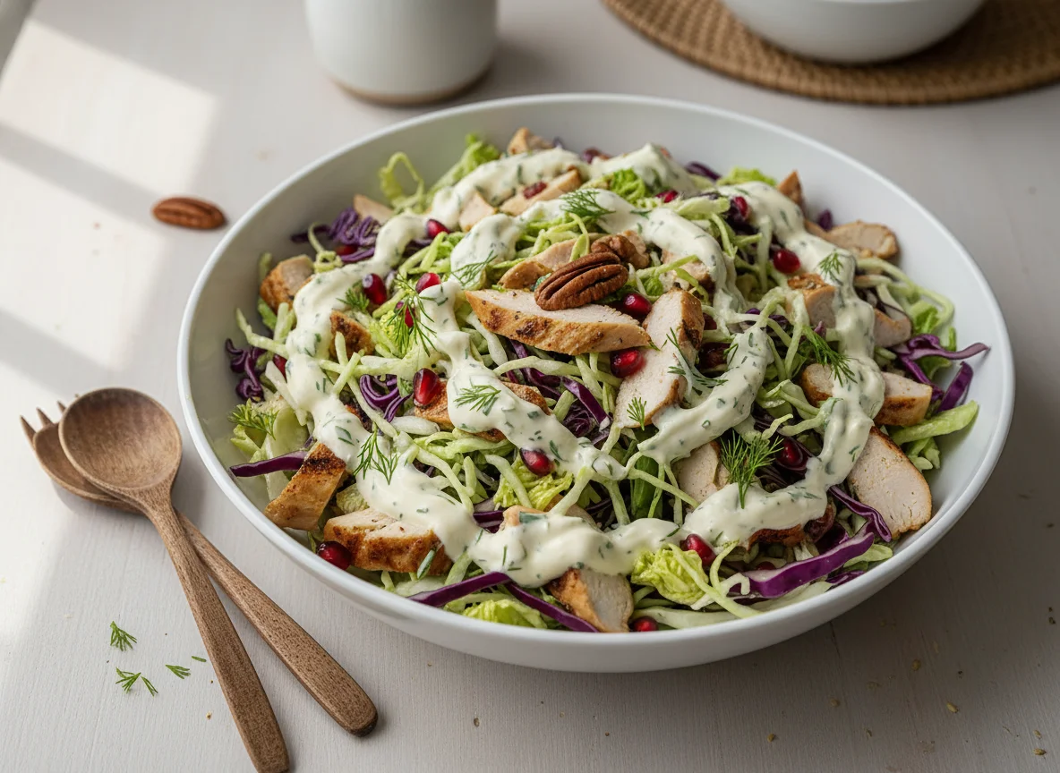 Chicken and Cabbage Salad with Creamy Dressing photo