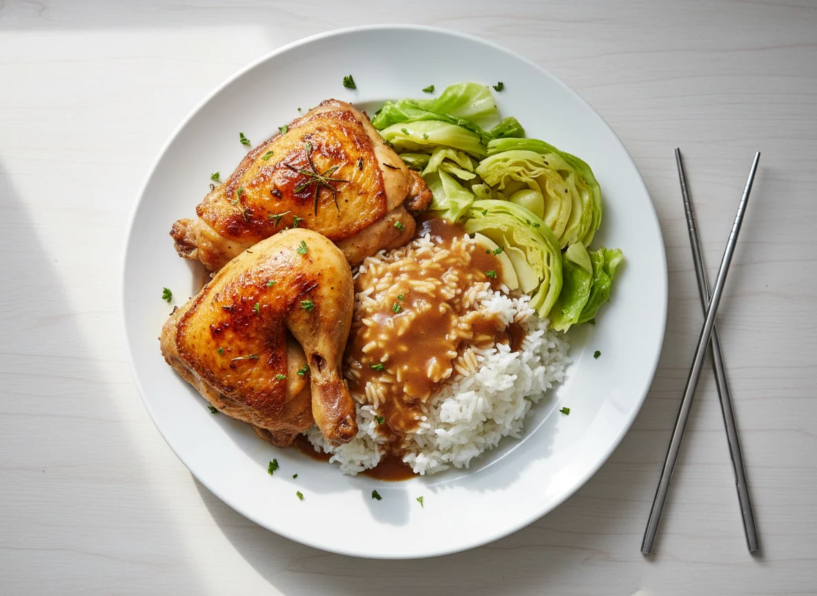 Chicken and Cabbage with Rice photo