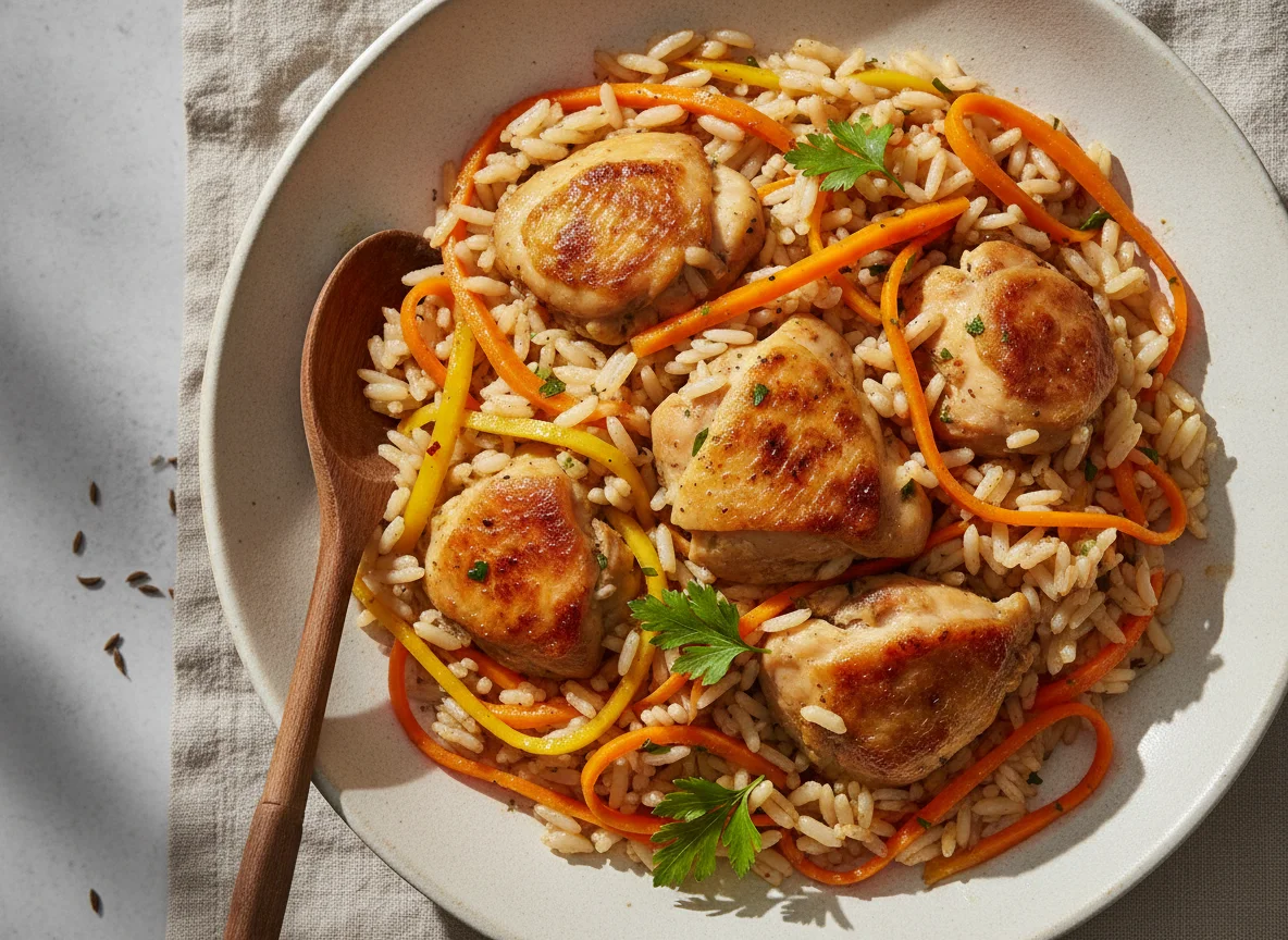 Chicken and Carrot Rice Pilaf photo